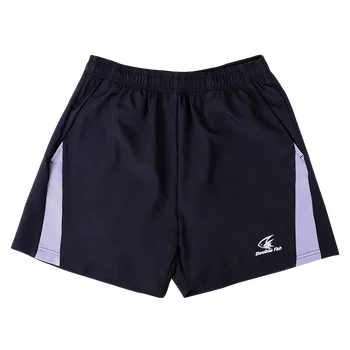 Спортивные шорты Double Fish Для мужчин И женщин, Черная одежда для настольного тенниса, Нижняя часть для тренировочной команды DF22001
