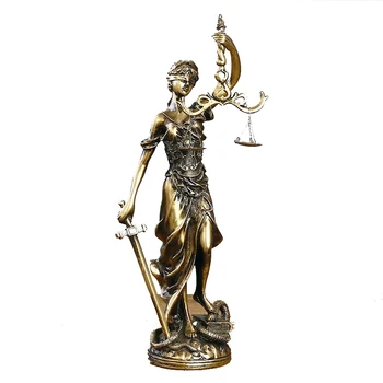 Статуи Аквмотической богини из греческой мифологии, Мифологические украшения, скульптура из смолы, 1 шт., юридическое правосудие, символ справедливости, модель