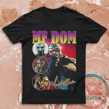 Футболка Mf Doom Madvillain Bootleg Rap с коротким рукавом Унисекс в винтажном стиле Mf Doom Рождественский подарок (2)