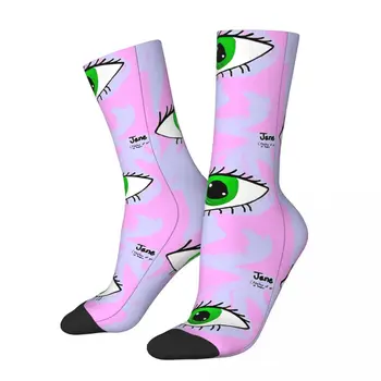 Хип-хоп винтажные мужские носки Eye Crazy Alien унисекс с рисунком харадзюку, новинка, подарок для мальчиков, носки Happy Crew.