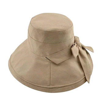 Шляпа рыбака Для женщин и девочек, классическая защита от солнца, регулируемая, украшена рисунком в клетку, легко подбирается в тон.