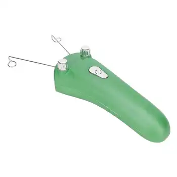 Эпилятор для лица с хлопчатобумажной нитью, зеленый эпилятор для удаления волос с резьбой, перезаряжаемый, удобный захват, длительный срок службы.