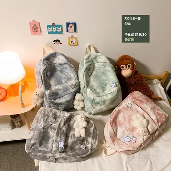 Японская школьная сумка Harajuku для девочек-подростков, женский холщовый рюкзак в корейском стиле, Mochilas