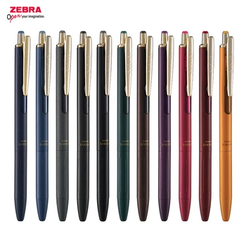 Японские Винтажные металлические гелевые ручки ZEBRA SARASA Grand, чернила 11 цветов в стиле ретро, гладкая пишущая ручка 0,5 мм Bullet Fine Point, офисный бизнес
