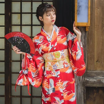 Японское кимоно традиционное платье косплей женская юката женщины хаори Япония костюм гейши оби Япония косплей костюм FF2052